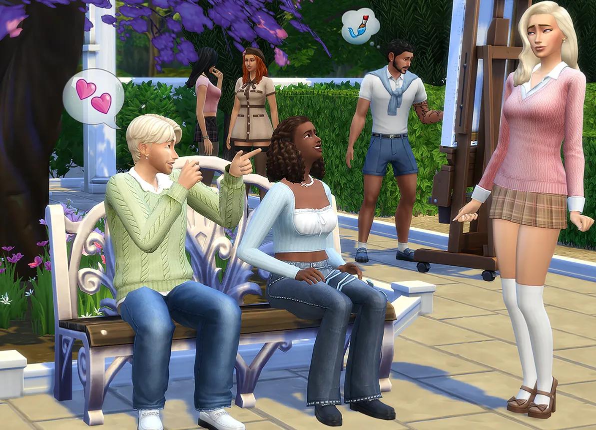 Los Sims 4 se han vuelto más desordenados, más antiguos y, de alguna manera, más modernos, y la vida universitaria está de moda nuevamente.