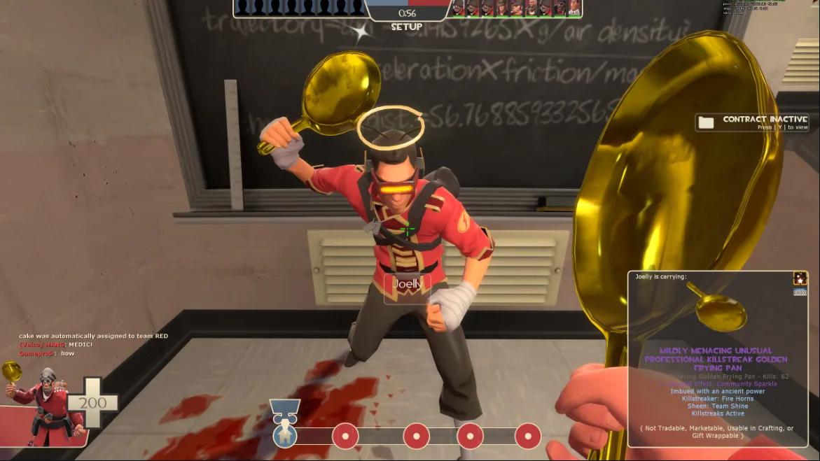Un jugador borra por segunda vez una sartén dorada de 6.700 dólares, objeto de Team Fortress 2