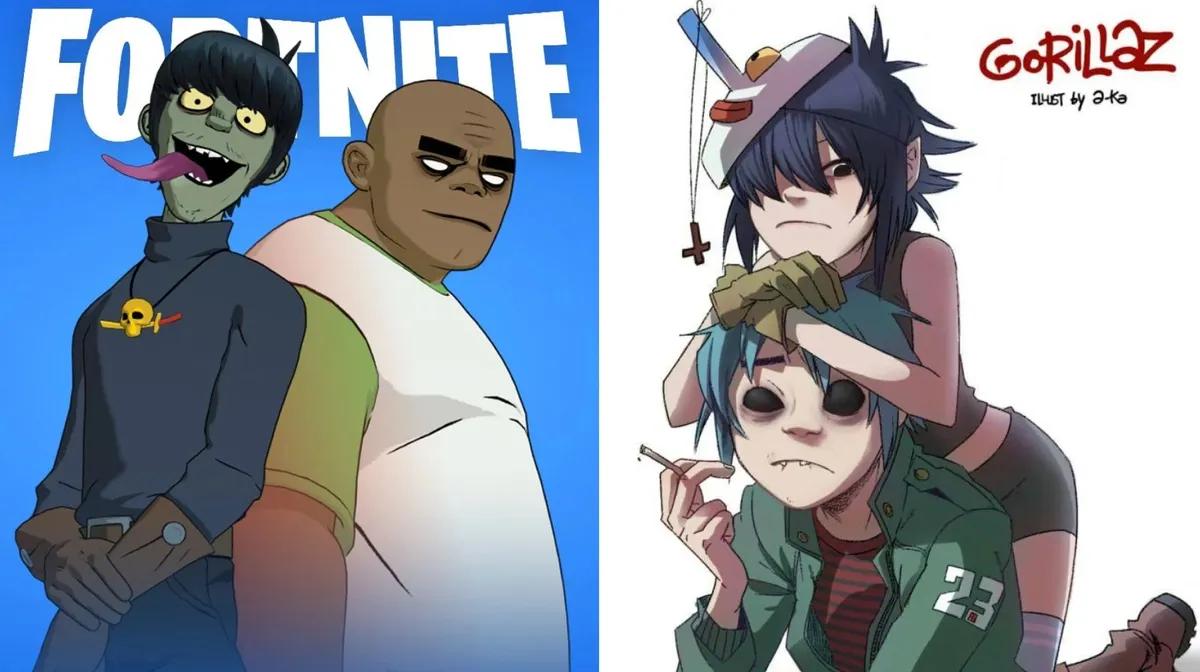 Se rumorea que las skins de Gorillaz se unirán al festival de Fortnite de la temporada 10