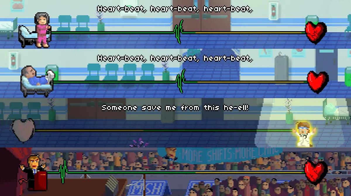 Rhytm Doctor muestra cómo un juego de un solo botón puede llevar una carga narrativa completa