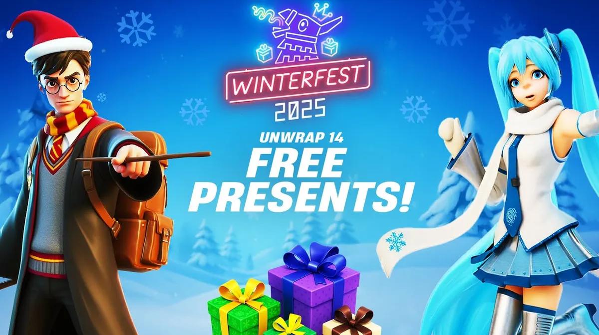 Fortnite Winterfest 2025 - Harry Potter, Hatsune Miku y todo lo que sabemos