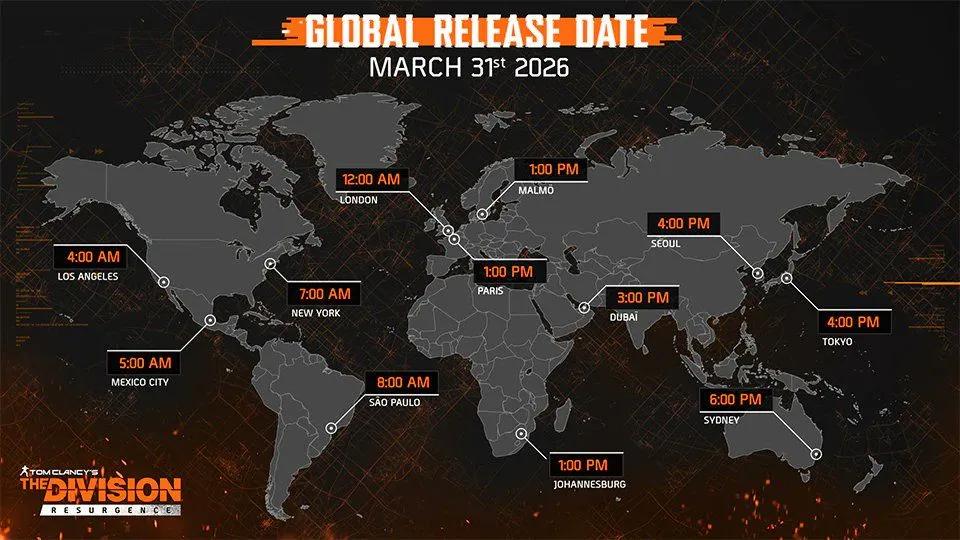 El lanzamiento de Division Resurgence a nivel mundial ofrece recompensas desde el primer día.
