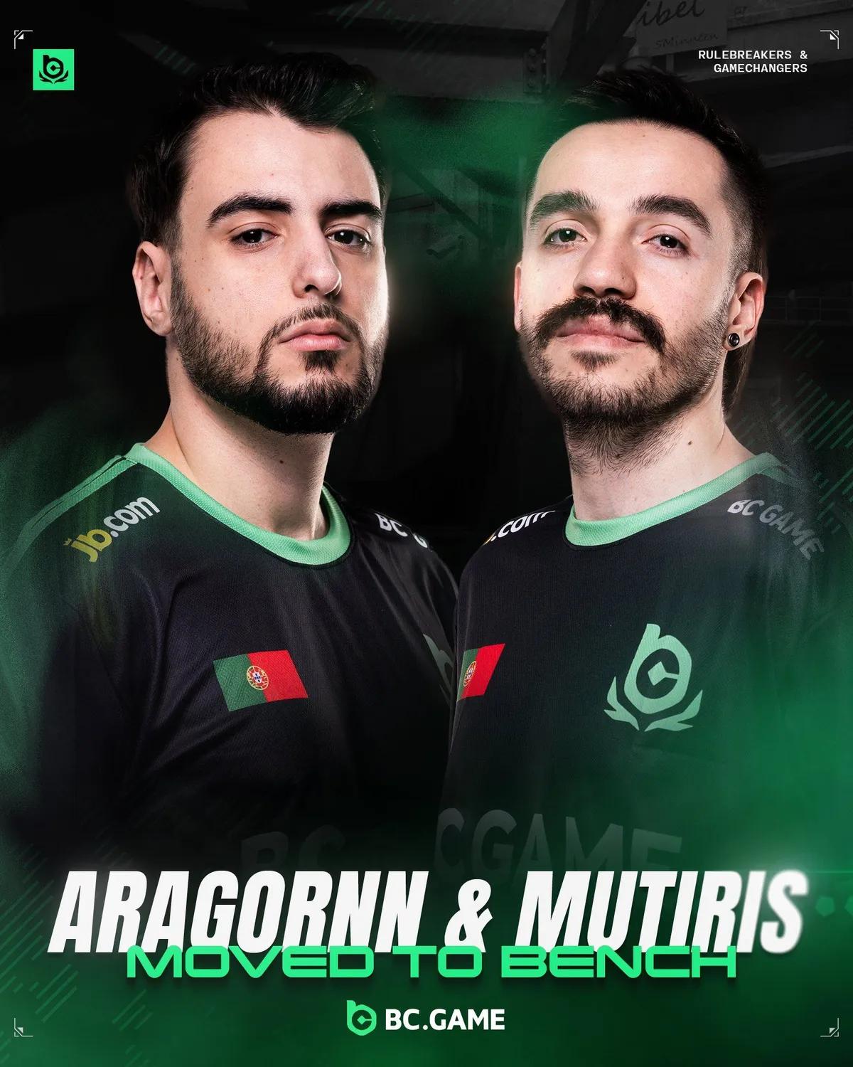 BC.Game deja en el banquillo a dos jugadores - cambios en la lista que implican a s1mple