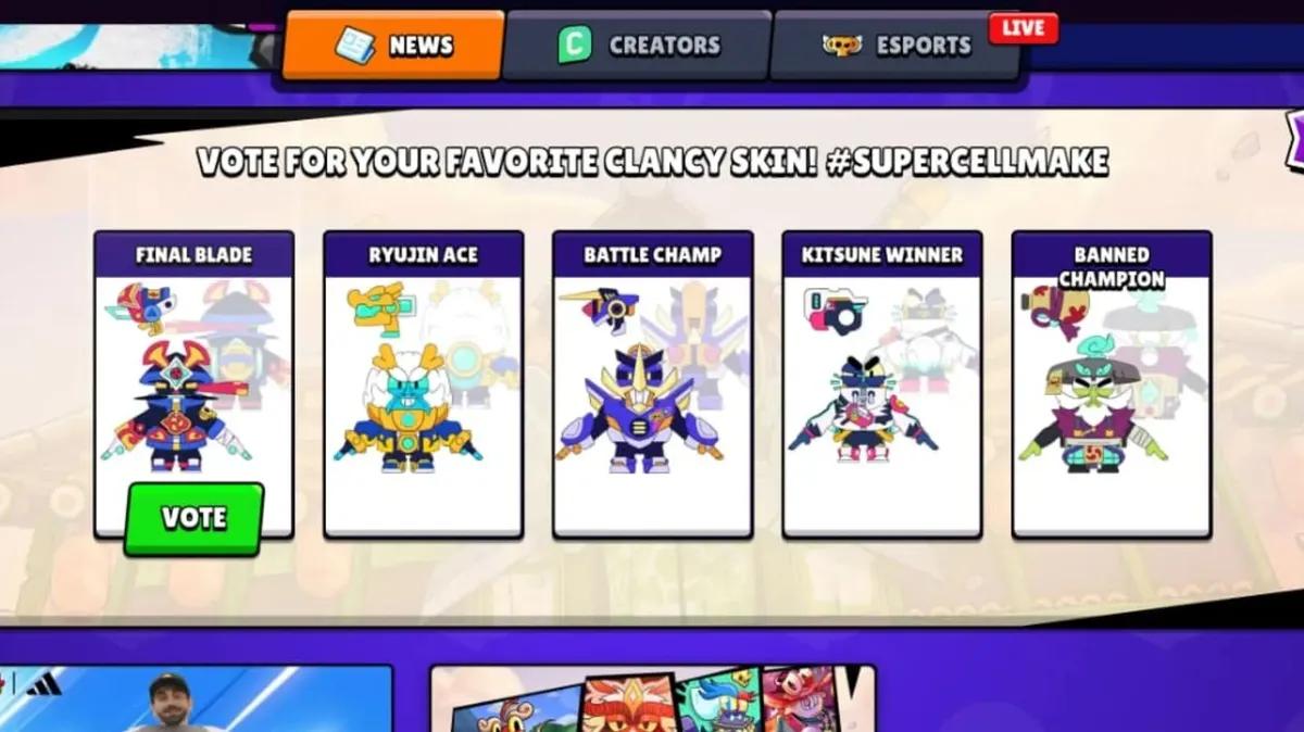 Supercell abre la votación para el concurso de skins «Make Clancy» de Brawl Stars