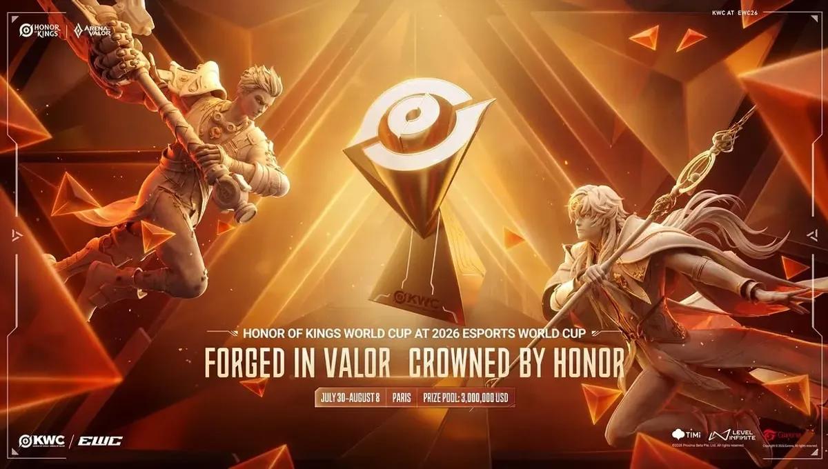 El Campeonato de mitad de temporada Honor of Kings en EWC 2026 cuenta con 20 equipos y un premio acumulado de 3 millones de dólares.