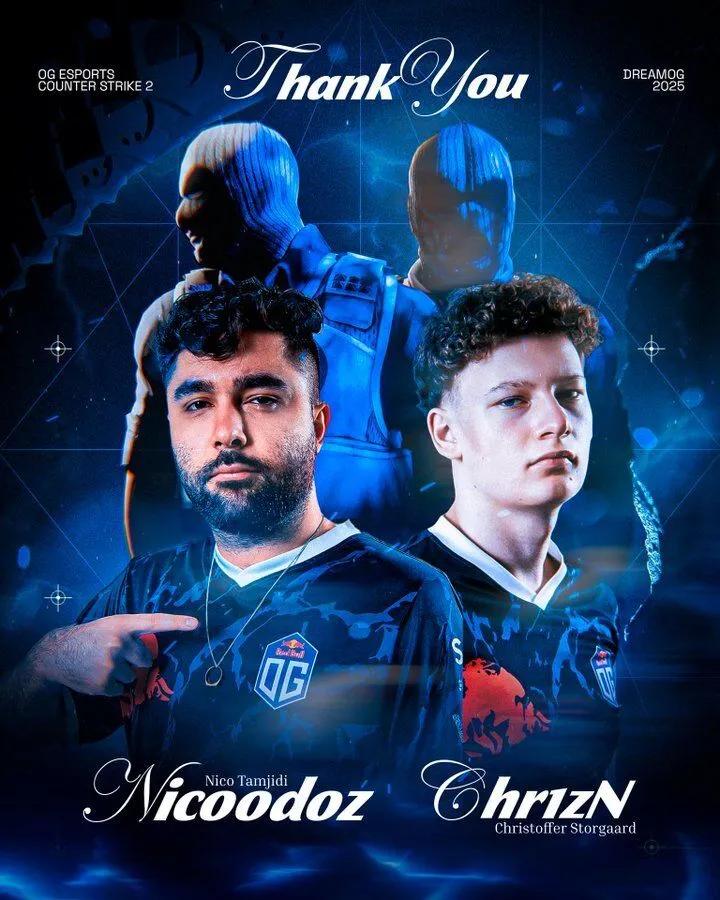 Dos jugadores de CS en la banca original