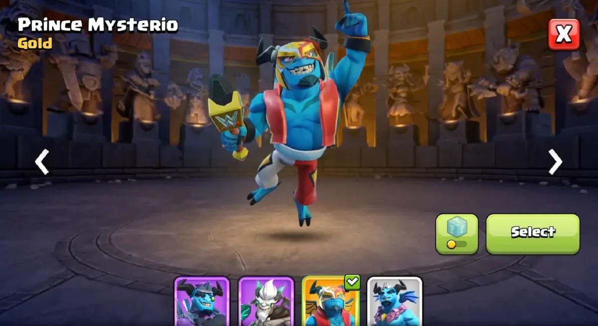 Clash of Clans x WWE: Prince Mysterio encabeza la temporada del Pase de Oro de abril de 2025