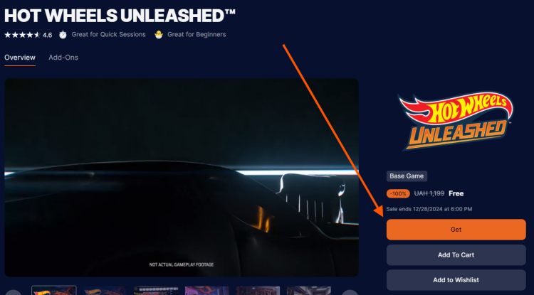 Consigue HOT WHEELS UNLEASHED gratis en el Sorteo 3 de Epic Games