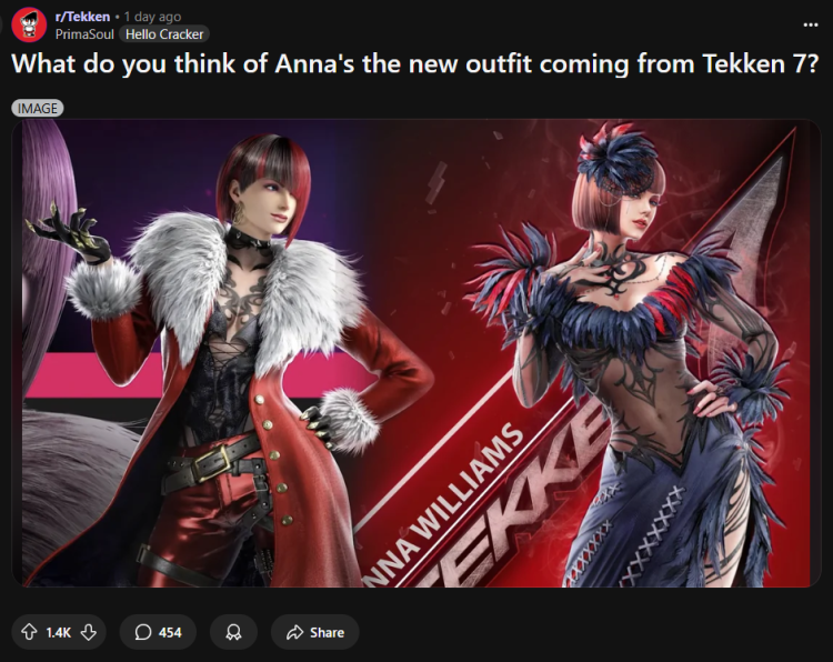 El director de Tekken 8 acalla las críticas sobre el nuevo look de Anna Williams 1