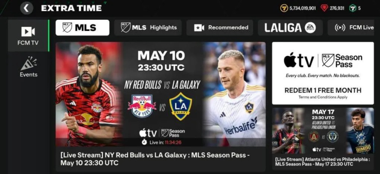 Watch Live MLS Matches in FC Mobile with Exclusive FCM TV Broadcasts and Rewards 2
