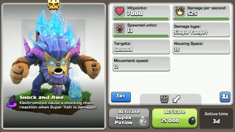 Clash of Clans Launches Super Yeti Mini Spotlight Event – May 2025 2