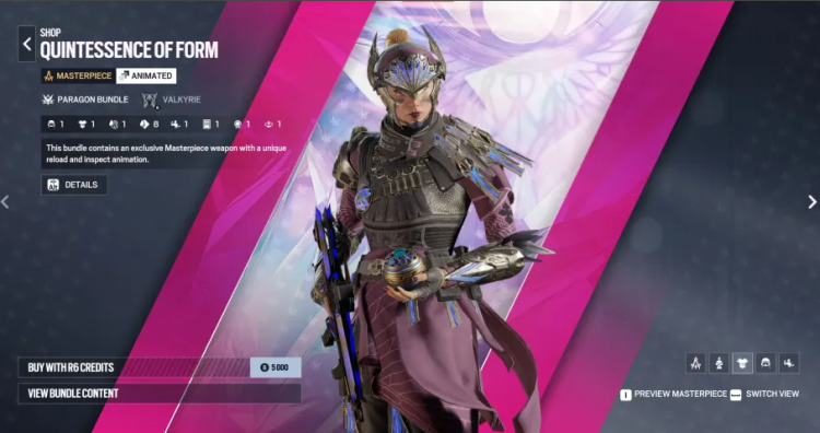 Valkyrie Paragon Bundle es el primer conjunto mítico de Rainbow Six Siege 1