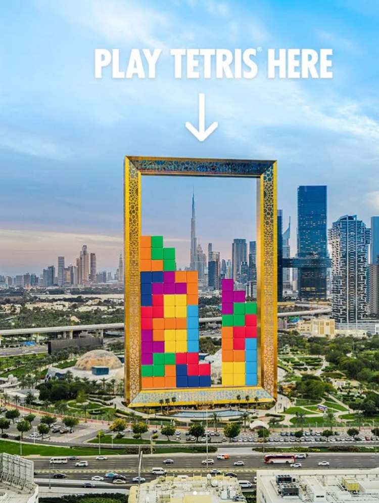 Red Bull to Host Tetris World Championship at the Dubai Frame—With Thousands of Drones 1