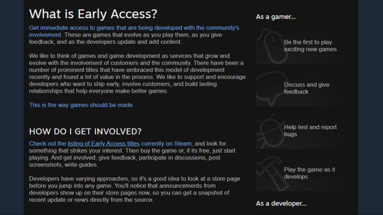 El acceso anticipado de Steam ya no es lo que era: por qué podría caer The Game 2