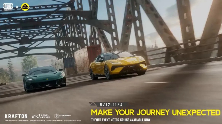 PUBG Mobile x Lotus Collaboration Arrives with the Motor Cruise Event 1