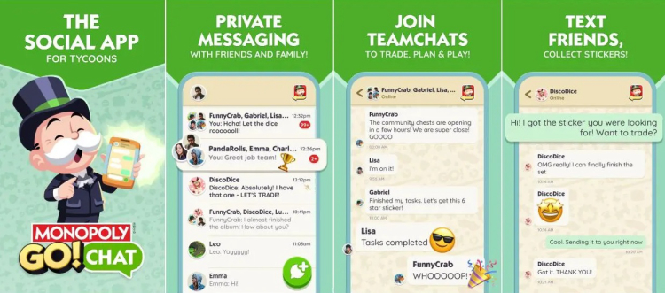 Scopely presenta el chat de MONOPOLY GO!: una nueva forma de conectar a los jugadores.
