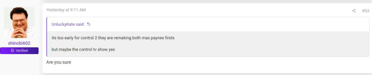 Insider Teases Control 2 Announcement at The Game Awards 2025 1