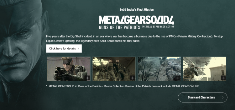 Metal Gear Solid 4 Finally Escapes The PlayStation 3 With New Collection 1